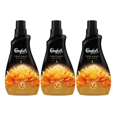 [R$ 11,03 cada] Amaciante Comfort Concentrado Energy Óleos Essenciais 1 Litro - 3 Unidades