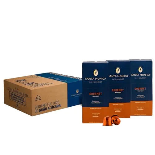 [REC] Pack de 30 Cápsulas Gourmet Santa Monica Compatível Com Nespresso