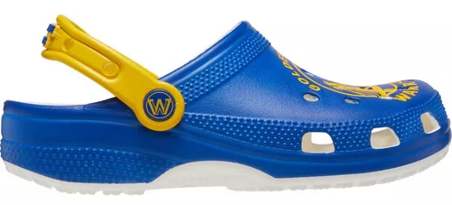 Sandália Crocs Nba Gs Warriors Clog White