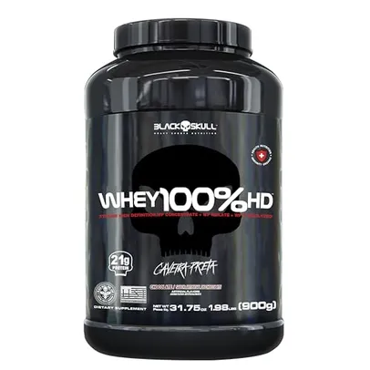 Whey 100% Hd Chocolate 900G, Black Skull