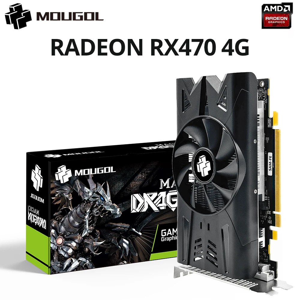 [Do Brasil] Placa de Vídeo AMD Radeon RX 470 4GB GDDR5 256-Bit – PCIE 3.0, Saídas DP e DVI