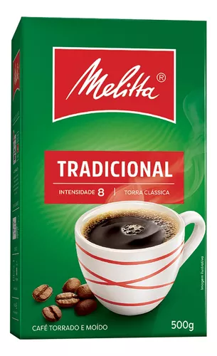 (Add 8un)(R$19,74) Café Torrado e Moído Tradicional Caixa 500g Melitta