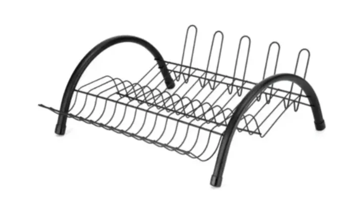 Escorredor De Louças com Porta Copo e Talheres Evolution Black 2542 - Arthi