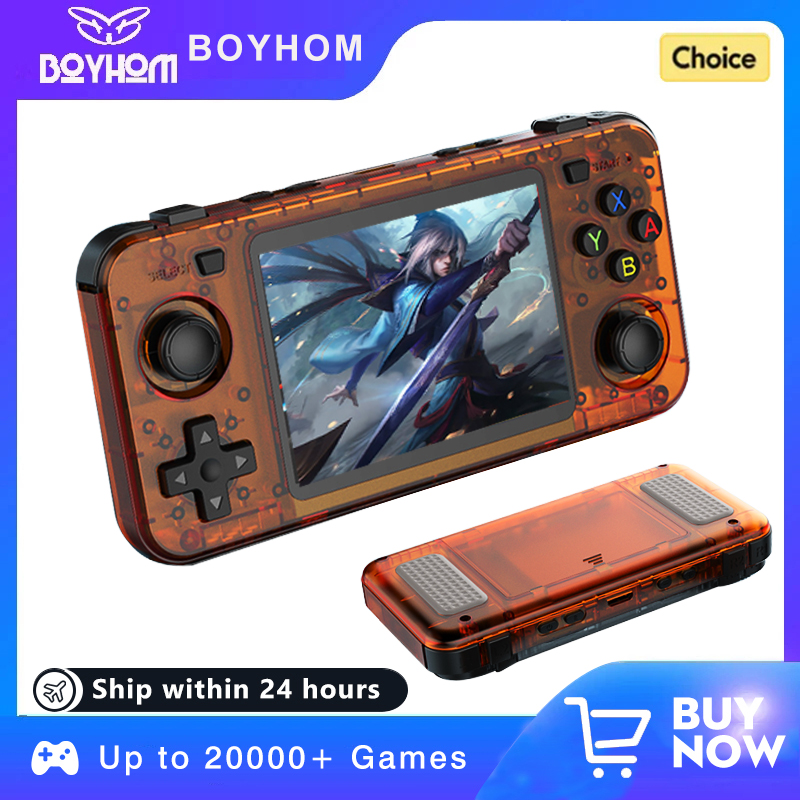 [R$180 Moedas] R36H Console Portátil Retrô Tela 3,5 IPS polegadas, 15000-20000+ jogos 64GB