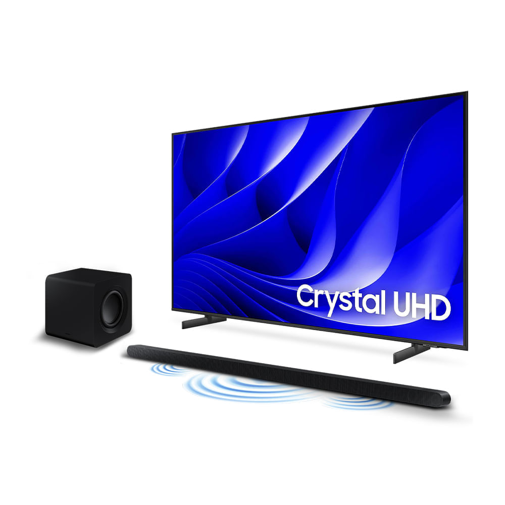 [VIP] Smart Big TV 85 Crystal UHD 4K 85DU8000 2024 + Soundbar HW-S800D