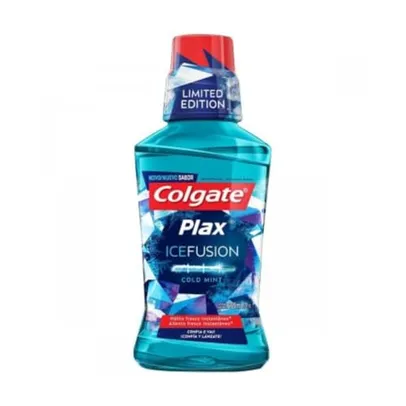 2 Unidades Colgate Enxaguante Bucal Plax Ice Fusion Cold Mint Promo Leve 500 Pague 300Ml
