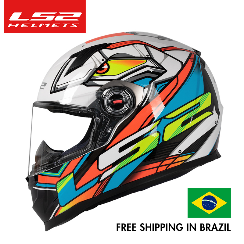 Ls2 ff358 capacete de motocicleta de rosto inteiro ls2