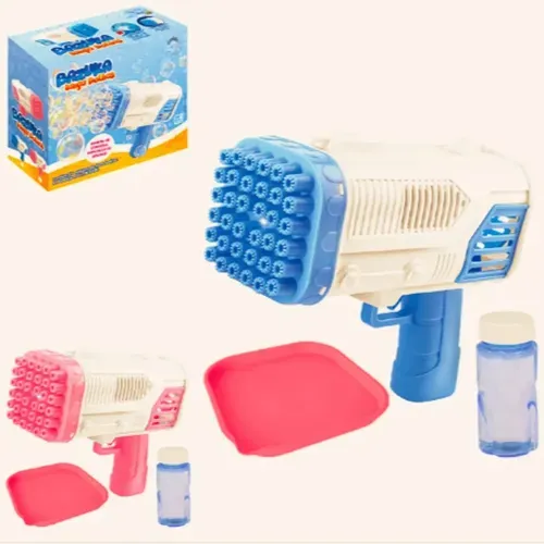 Soprador de máquina de bolhas pistol de bolhas de 36 furos lançador - zein