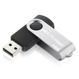 Pen Drive Multilaser Twist 64GB Preto - PD590