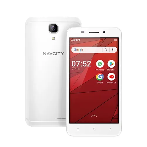 Smartphone Navcity NP-752 Branco - Android 11 e Dual Chip