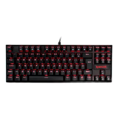 Teclado Mecânico Redragon Kumara Led vermelho K552 | Preto - 53196-581930