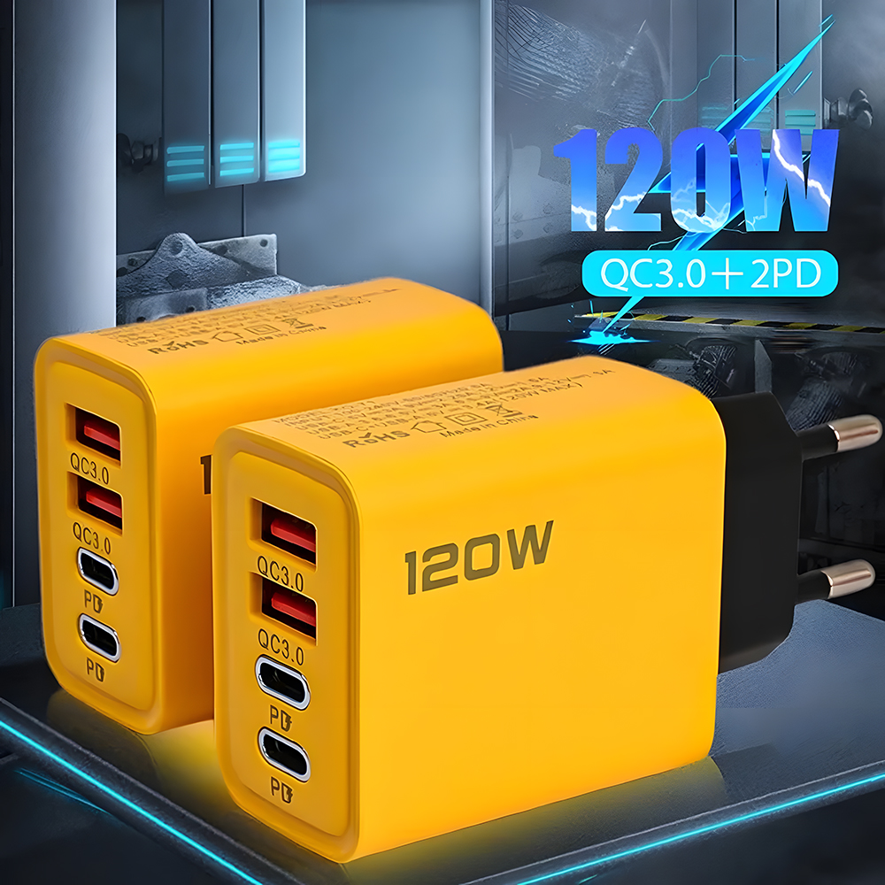 [Com taxa] USB C carga rápida 3.0, tipo C PD 120w