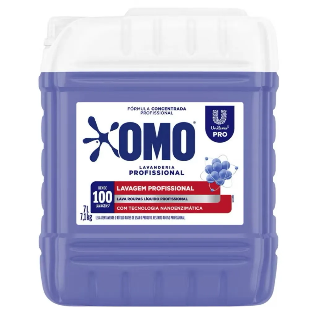 Lava Roupas Líquido Profissional OMO 7 Litros