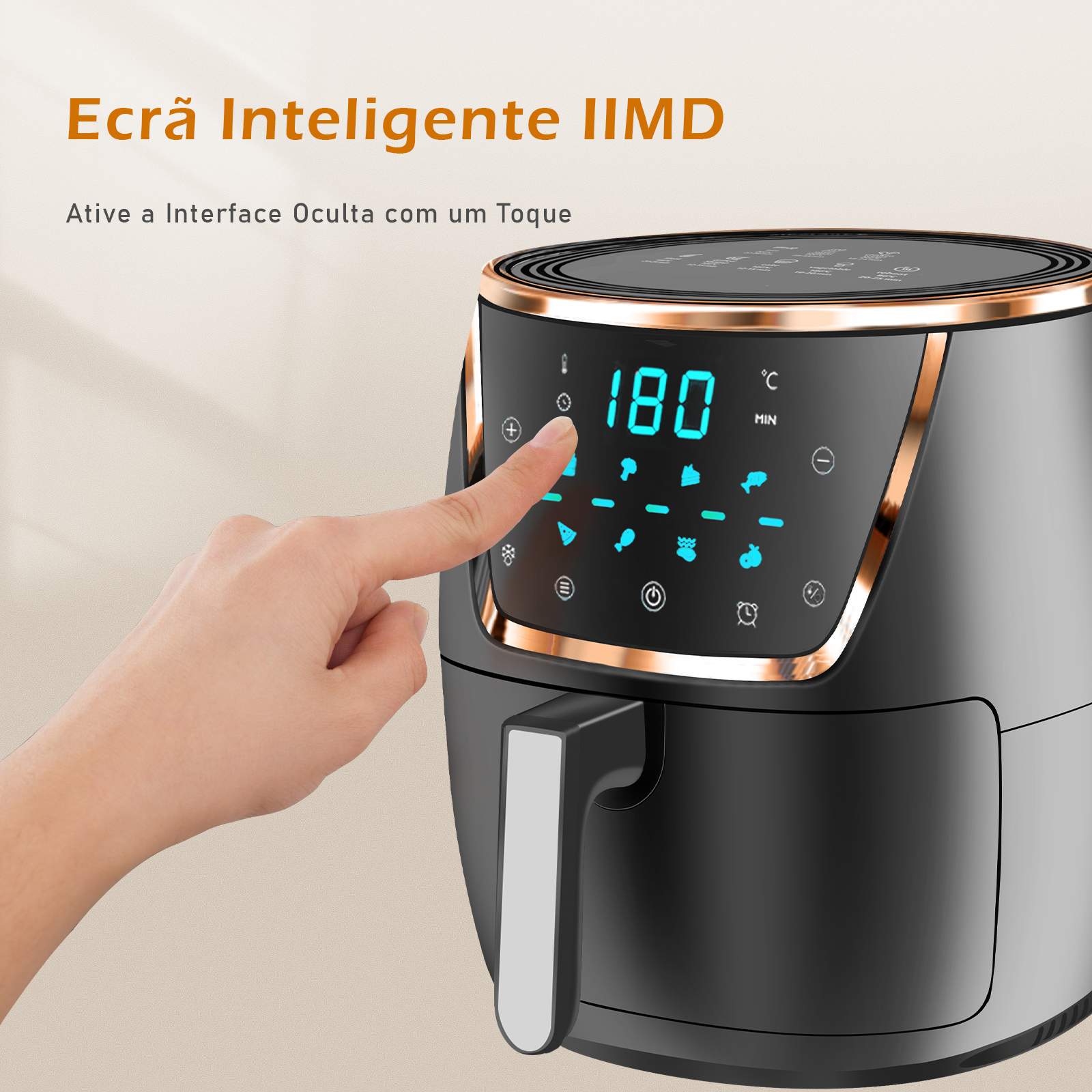 [R$172 ''MOEDAS''/BR] Fritadeira Elétrica Air Fryer Sem Óleo 6,5L Coibeu #Aliexpress 🇧🇷