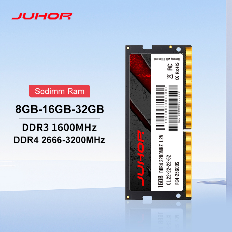[APP | Taxa Inclusa | MOEDAS R$ 111] Memorias Ram DDR4 Notebook JUHOR 16GB 3200Mhz