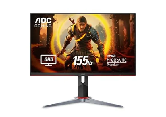 [ PRIME ] Monitor Gamer AOC HERO QUAD 27" 155Hz QHD 1440p 1ms AMD FreeSync Q27G2