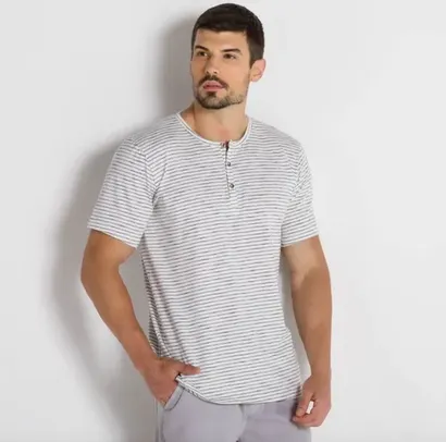 Camiseta Masculina Marc Alain Off White (apenas M)