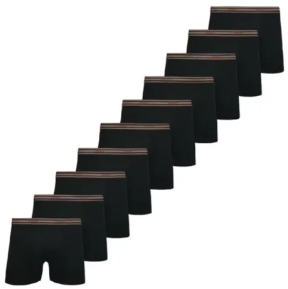 Kit 10 Cuecas Lupo Boxer Masculinas Atacado Box Algodão