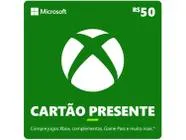 Cartão Presente Digital Xbox R$ 50,00