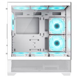 Gabinete Gamer Gamemax Vista - Mid Tower USB Aquário Vidro Panorâmico Branco