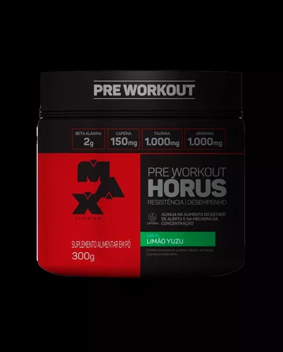 Suplemento Em Pó Max Titanium Horus Sabor Limão yuzu Em Pote De 300g