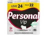 Selecionados [Levando 3 Pague 21,72] Papel Higiênico Folha Dupla Personal Vip 24 Rolos 30m
