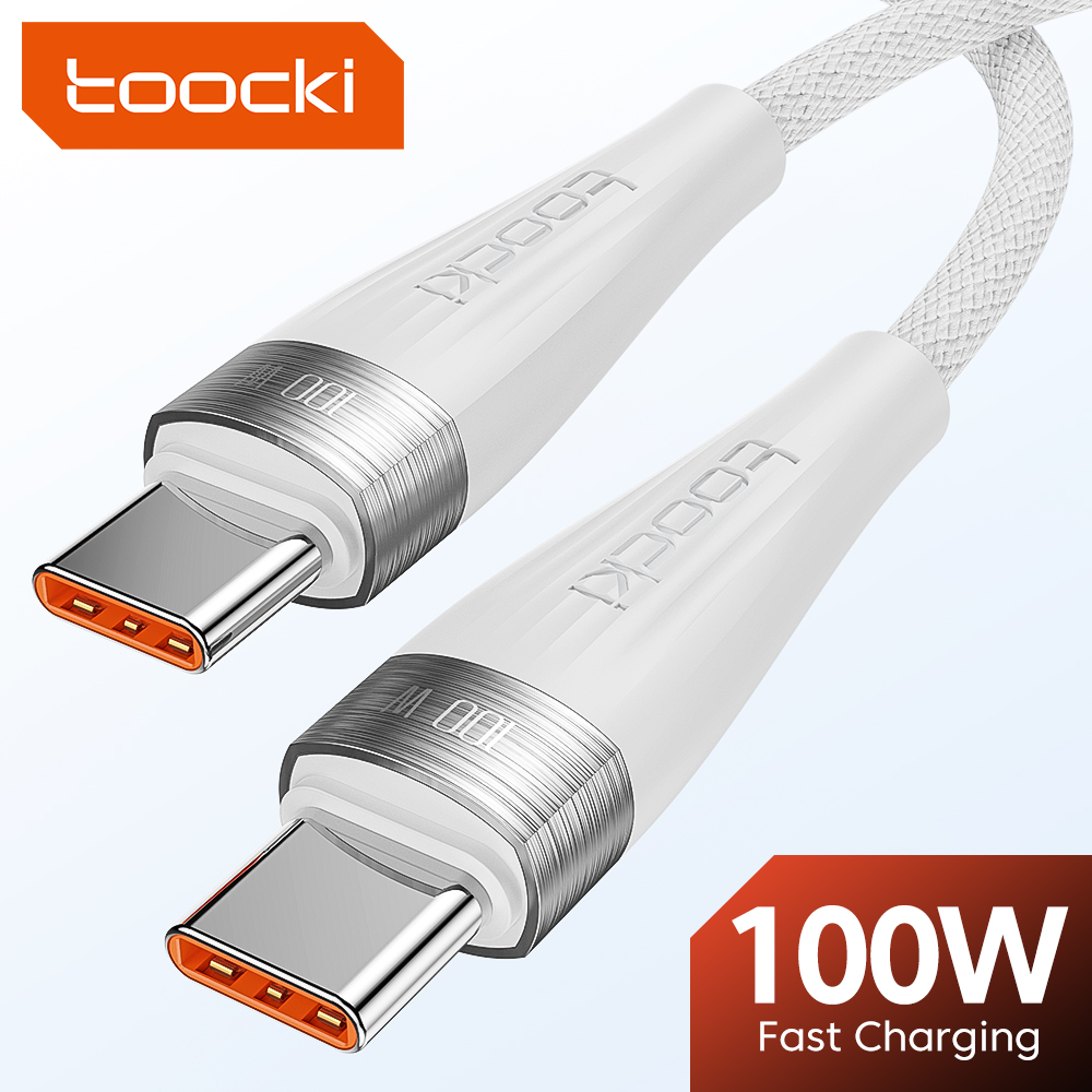 [R$6,92 Moedas] Cabo Toocki 60W Tipo C 2 metros