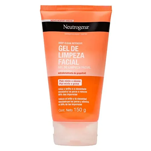 (REC)Gel de Limpeza Facial Neutrogena Deep Clean Intensive Grapefruit, 150g