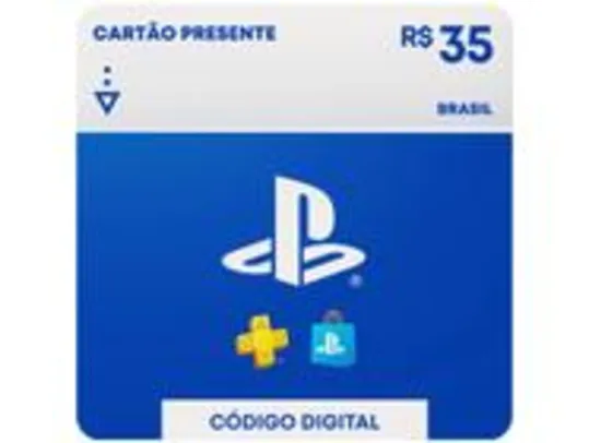 [Leve 2 Pague 25 cada] Cartão Presente Digital PlayStation Store R$ 35,00 PlayStation Store