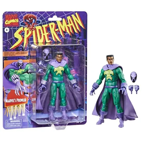 Marvel Legends Series Marvel's Prowler, Spider-Man: The Animated Series Boneco de 15 cm