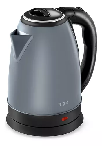 Chaleira Elétrica Inox Elgin Sem Fio 1,8 L Cinza Lunar 220v