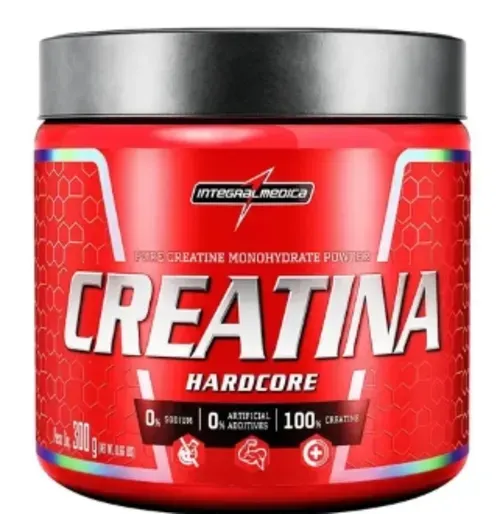 Creatina 100% pura Monohidratada Hardcore 300g - Integral medica - Integral Médica