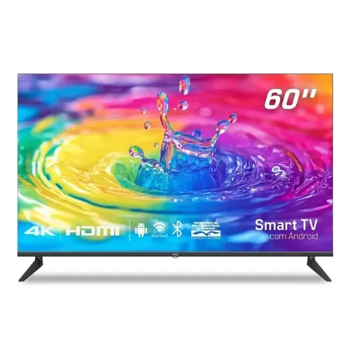 Smart TV HQ 60" 4K, HDR Android 11, Design Slim, Processador Quad Core, Espelhamento de tela HQS60KK
