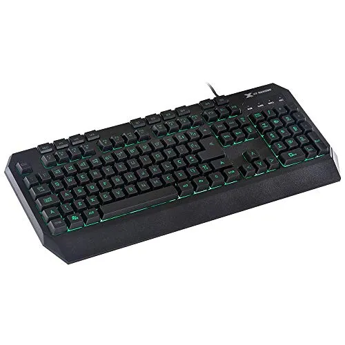 Teclado USB Draco COM MACROS, multimidia led 3 cores cabo 1.8 metros abnt2 preto - gt400 - Vinik