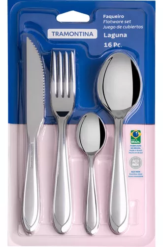 Faqueiro Tramontina De Aço Inox Laguna 16 Peças