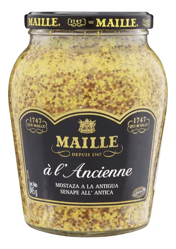 Mostarda Em Grãos Com Vinho Branco Maille Vidro 845g