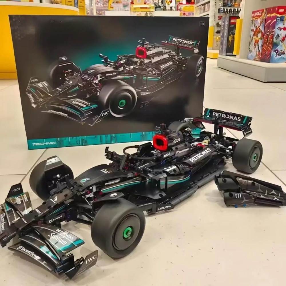 Replica blocos de construção 1:8 1642 pçs Mercedes AMG w14