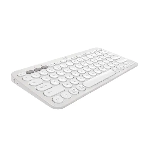 Teclado Logitech Pebble Keys 2 K380s com Conexão Bluetooth Easy-Switch e Pilha Inclusa