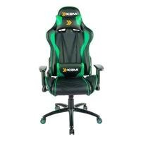 Cadeira Gamer KBM! GAMING Storm CG300, Preta e Verde, Com Almofadas, Reclinável, Descanso de Braço 2D - KGCG300PTVD