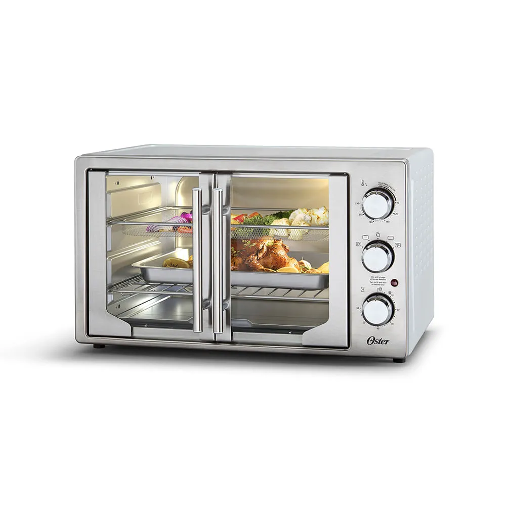 Forno e Fritadeira Sem Oleo Oster 42L French Door 2 em 1 - 127V