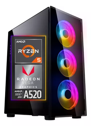 PC Gamer BluePC Pulse AMD Ryzen 5 5600GT 16GB DDR4 Radeon VEGA 7 SSD 480GB Fonte 500W - PGBP-2010PU