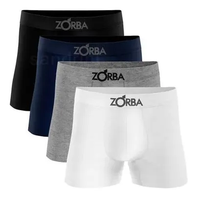 Kit 4 Cuecas Boxer Masculino Zorba Algodão Sem Costura Original