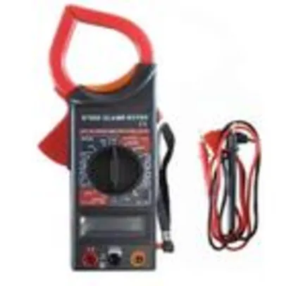 Alicate Amperímetro Digital Multímetro Com Estojo e Bip Sonoro Profissional