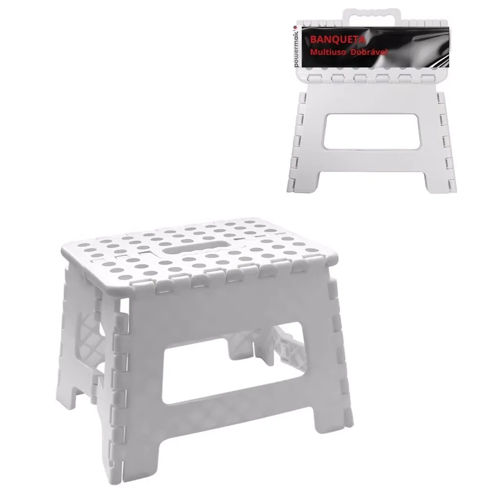 Banqueta Dobrável Com Alça Suporta 150KG Camping Pesca Firme