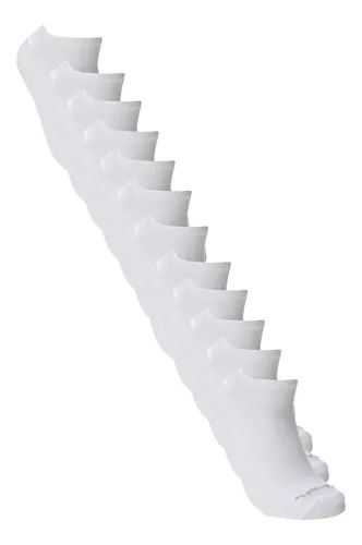Kit 12 Pares Meias Esportivas Invisíveis Sem Felpa Mash