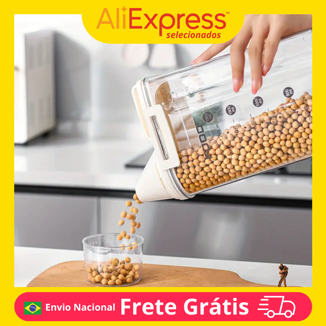 [R$ 14,97 Moedas] Pote Hermético 2,5l com Bico Dosador