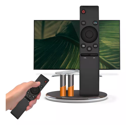 Controle Remoto De Televisão Compatível Com Smart Tv Samsung 4k, Teclas Macias, Acompanha Par De Pilhas