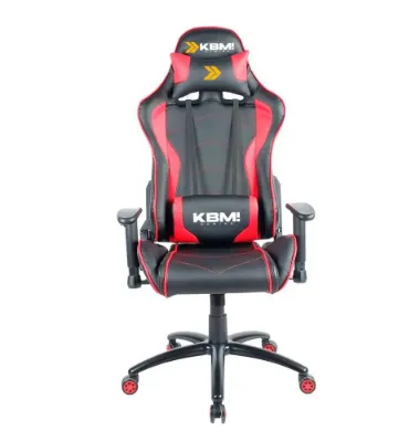 Cadeira Gamer KBM! GAMING Storm CG300, Preta e Vermelha, Com Almofadas, Reclinável, Descanso de Braço 2D - KGCG300PTVM