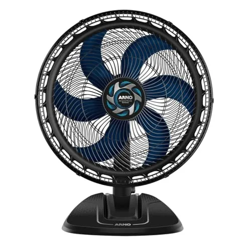 [220V] Ventilador de Mesa Arno Xtreme Force Breeze 50cm VB50, 126W, 6 Pás, 3 Velocidades, Oscilação 80º, Power Zone, Modo Sono Tranquilo