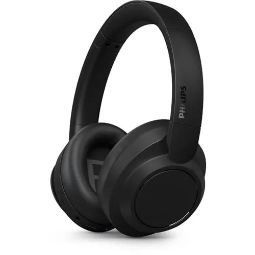 Oferta PHILIPS, Headphone Bluetooth, TAH6509BK/00, Com Cancelamento de Ruído Ativo ANC, Até 70 horas de bateria, Preto